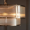 Flutted Brass Round Pendant - Distinctly Living