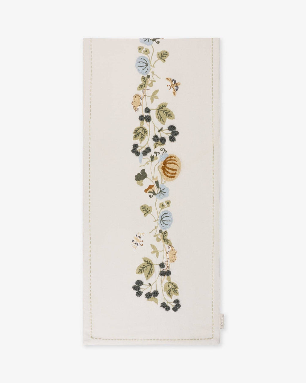 Foliage Hand Embroidered Table Runner 1.6m - Distinctly Living