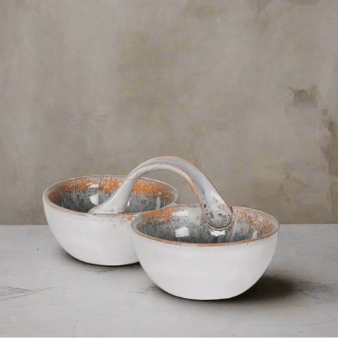 Forest Edge - Double Bowl With Handle - Distinctly Living