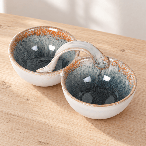 Forest Edge - Double Bowl With Handle - Distinctly Living