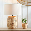 Forlì Natural Plaited Tall Water Hyacinth Table Lamp - Distinctly Living
