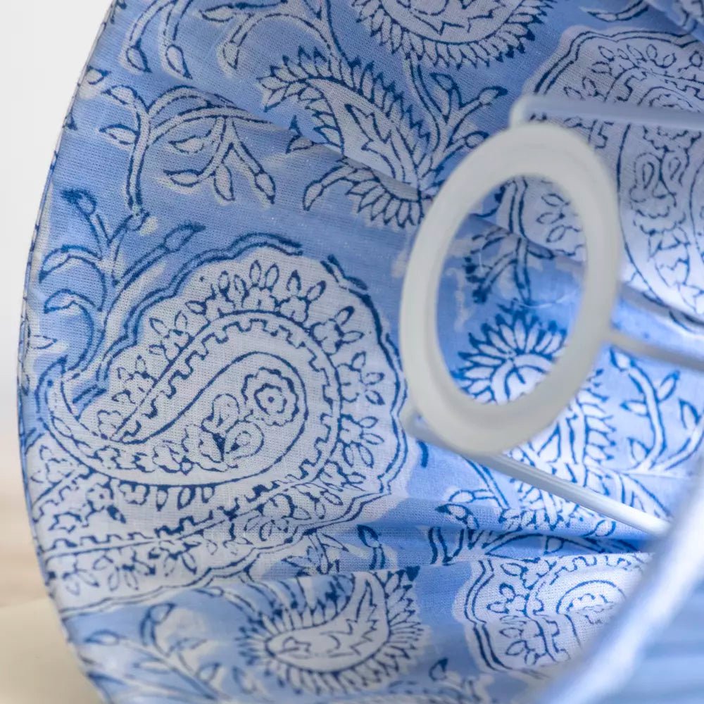 Francis Table Lamp and Blue Shade - Distinctly Living