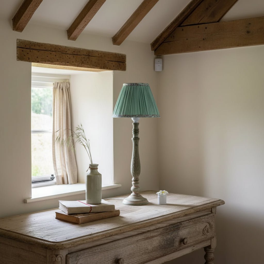 Francis Table Lamp and Green Shade - Distinctly Living