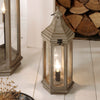 Frascati Lantern - Table Lamp - White Wash or Grey - Distinctly Living