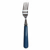 French Bistro Style 24 Piece Cutlery Set With Green or Navy Blue Handles - Distinctly Living