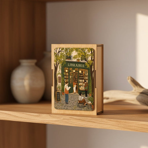 French Bookshop Mini Wooden Jigsaw Puzzle - Distinctly Living