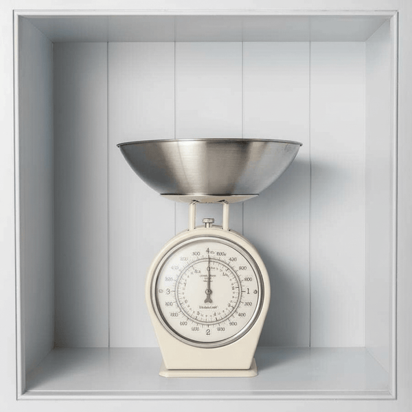 French Inspired Traditional Kitchen Scales - French Grey, Cream, Blue or Green - Distinctly Living