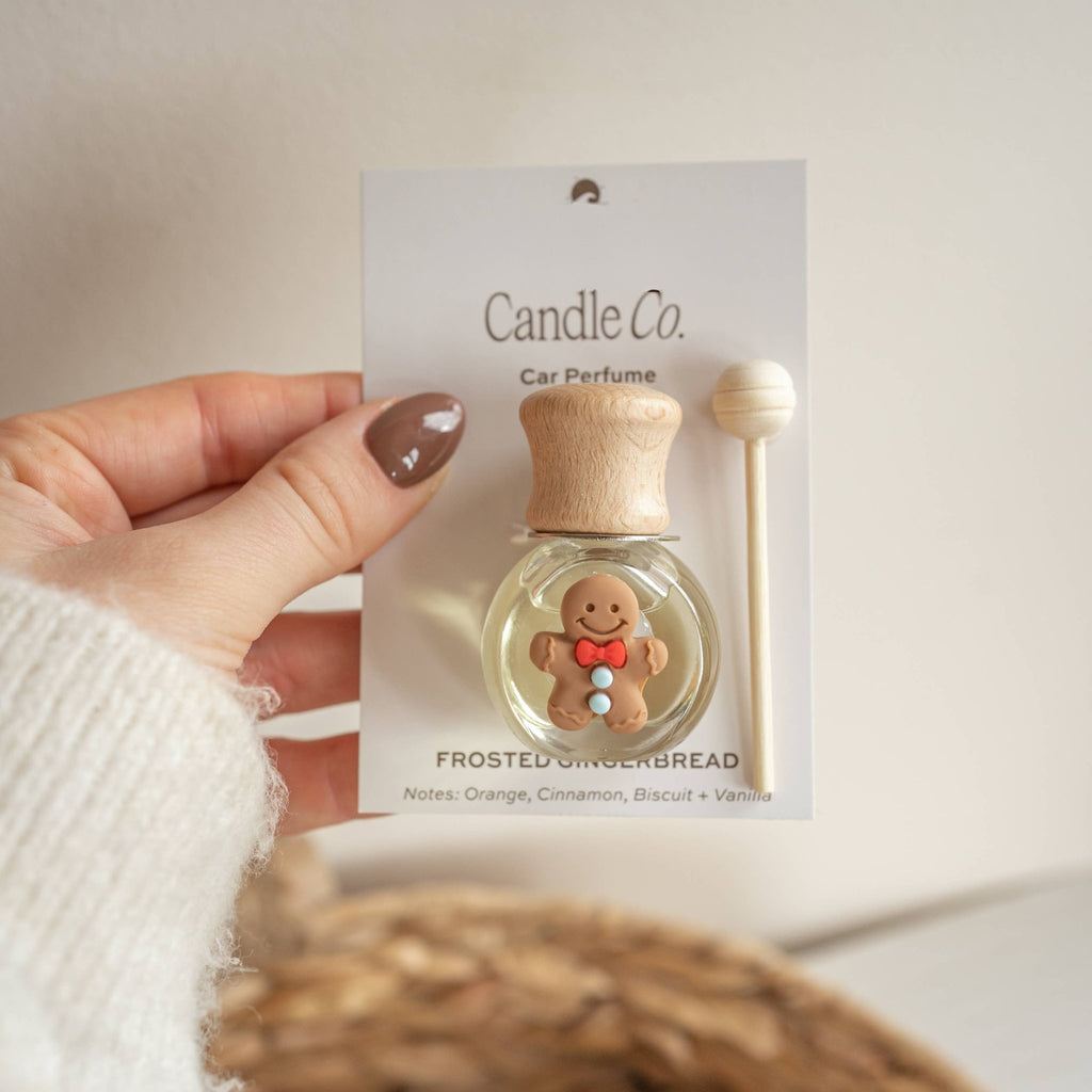 Frosted Gingerbread Car Perfume - Diffuser - Christmas Gifts - Distinctly Living