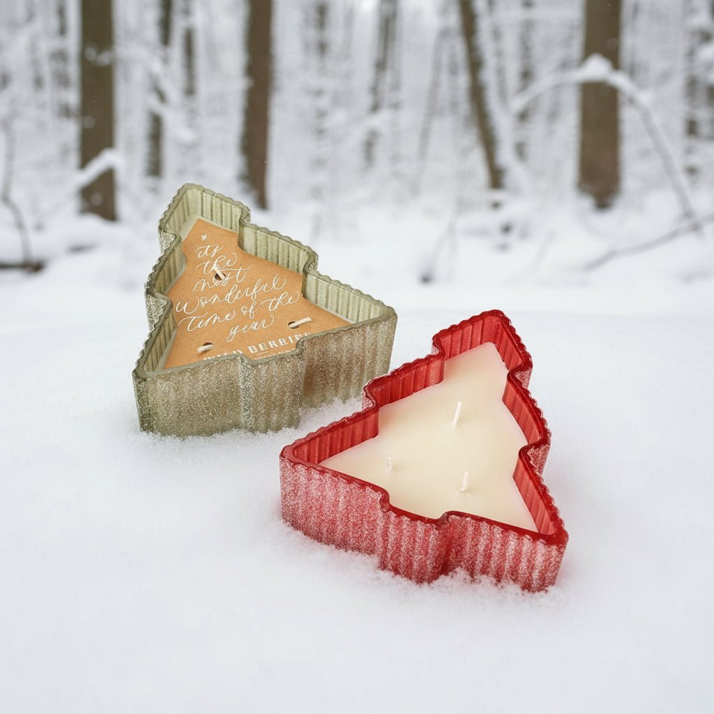 Frosted Glass Christmas Tree Candles - Distinctly Living