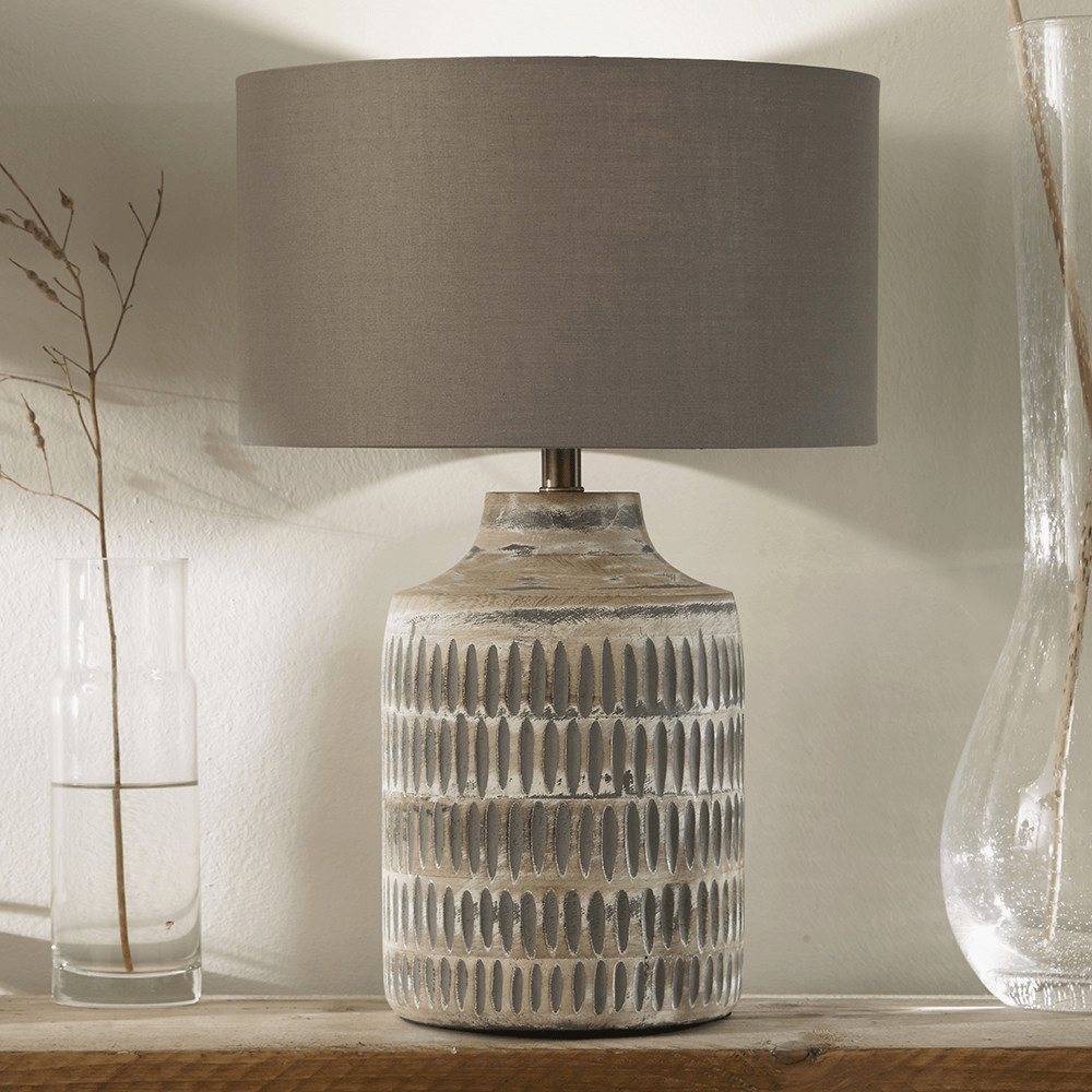 Galileo Carved Lamp - Distinctly Living