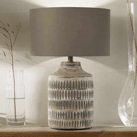 Galileo Carved Lamp - Distinctly Living
