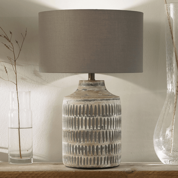 Galileo Carved Lamp - Distinctly Living