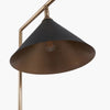 Gela Matt Black and Antique Brass Floor Lamp - Distinctly Living
