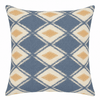 Geometric Blue Ikat Cushion - Distinctly Living