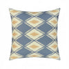 Geometric Blue Ikat Cushion - Distinctly Living