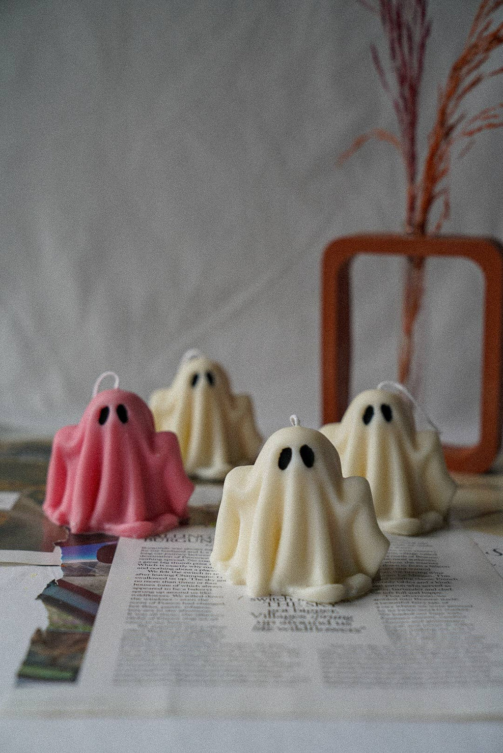Ghost Candle, Halloween Home Decoration, Autumn Table Decor - Distinctly Living