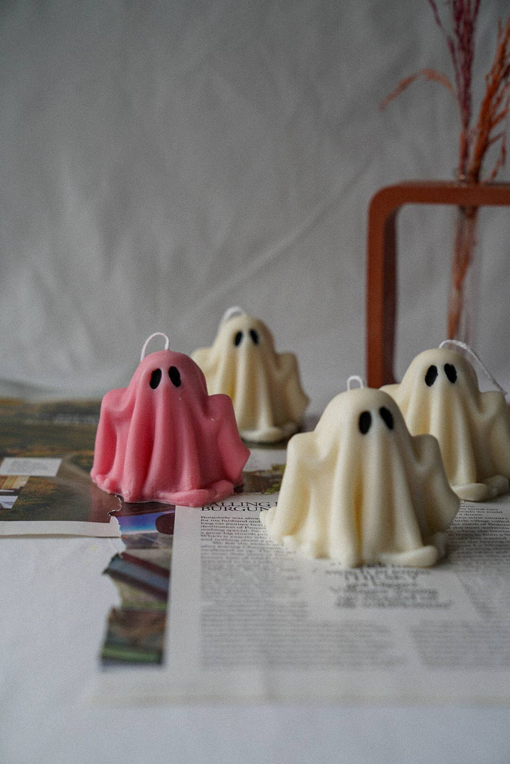 Ghost Candle, Halloween Home Decoration, Autumn Table Decor - Distinctly Living