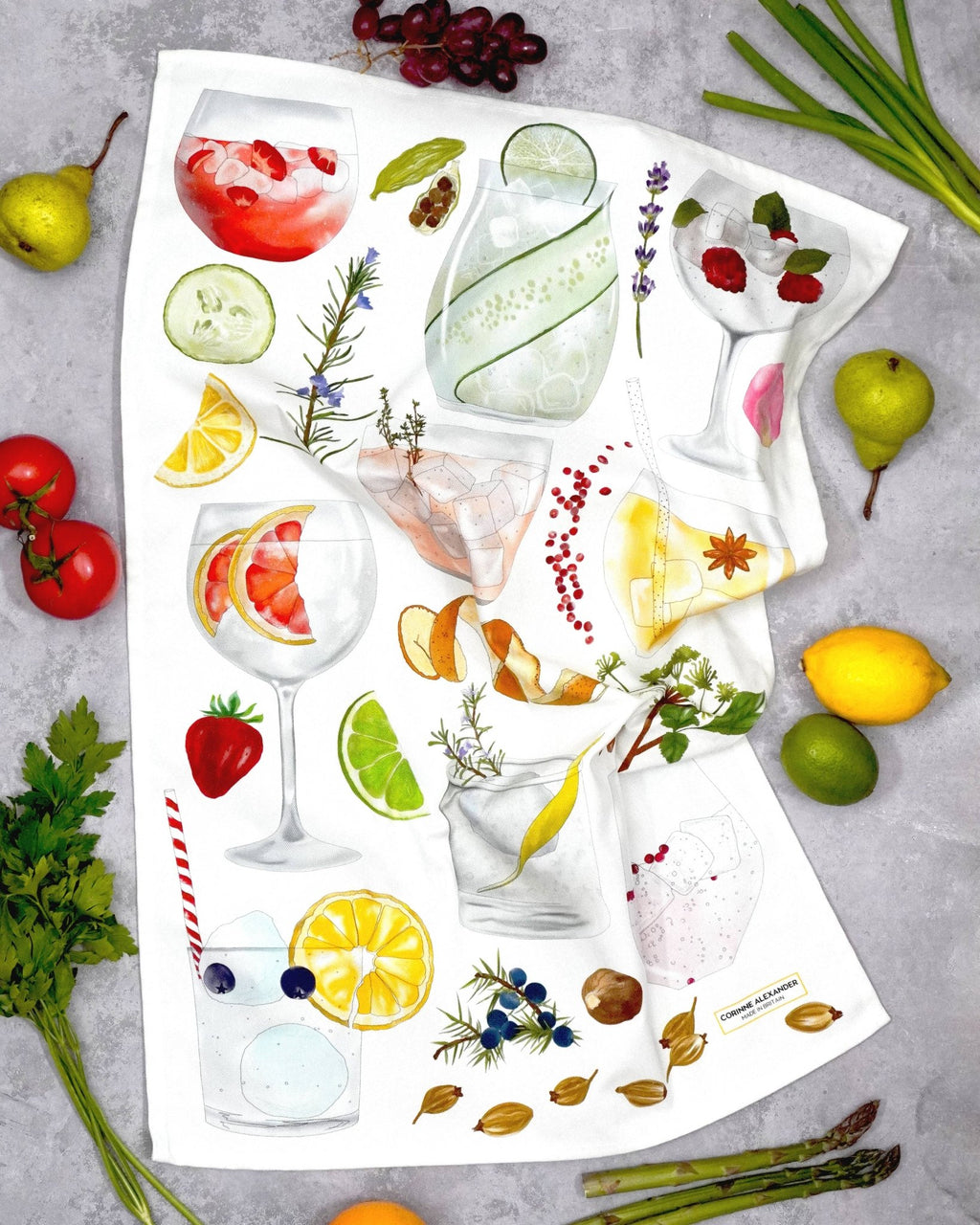 Gin and Tonic Tea Towel - Distinctly Living