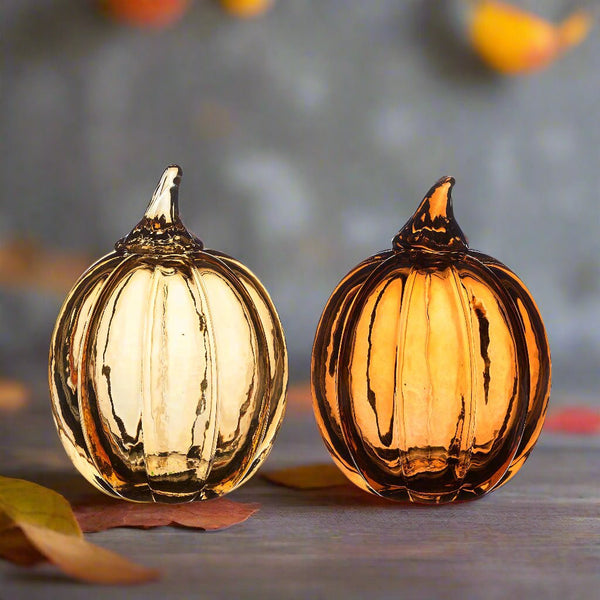 Glass Pumpkins - Light or Dark - Distinctly Living