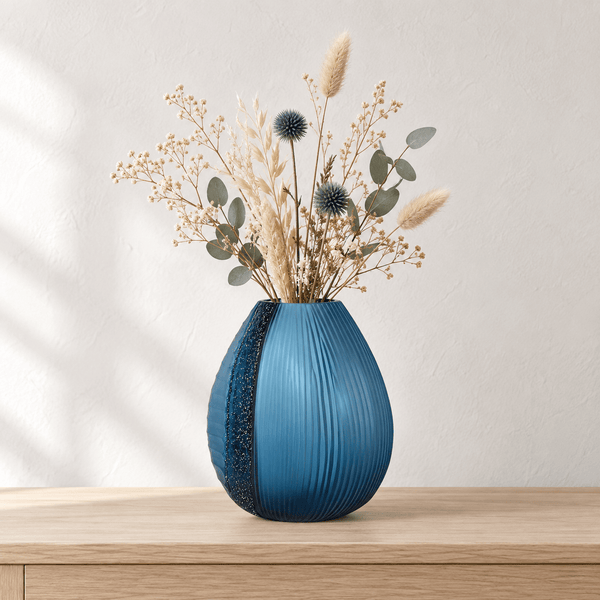Glint Blue Vase - Distinctly Living