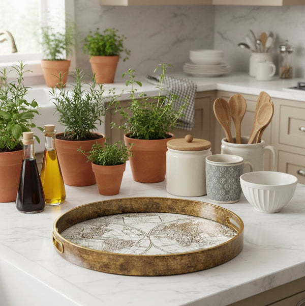 Globe Serving Tray - Medium or Large - Distinctly Living