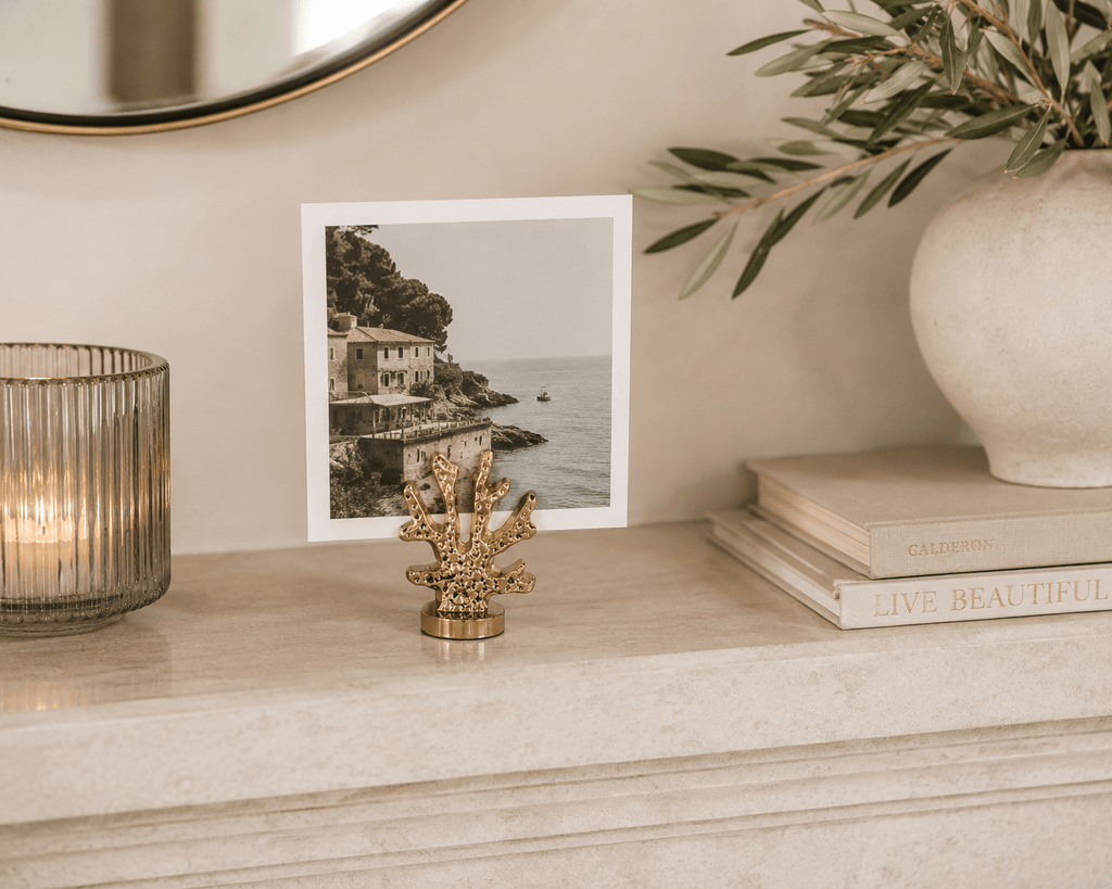 Gold Coral Card Holder - Distinctly Living