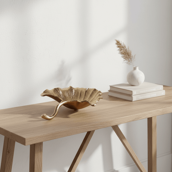 Gold Ginko Leaf Bowl - Distinctly Living