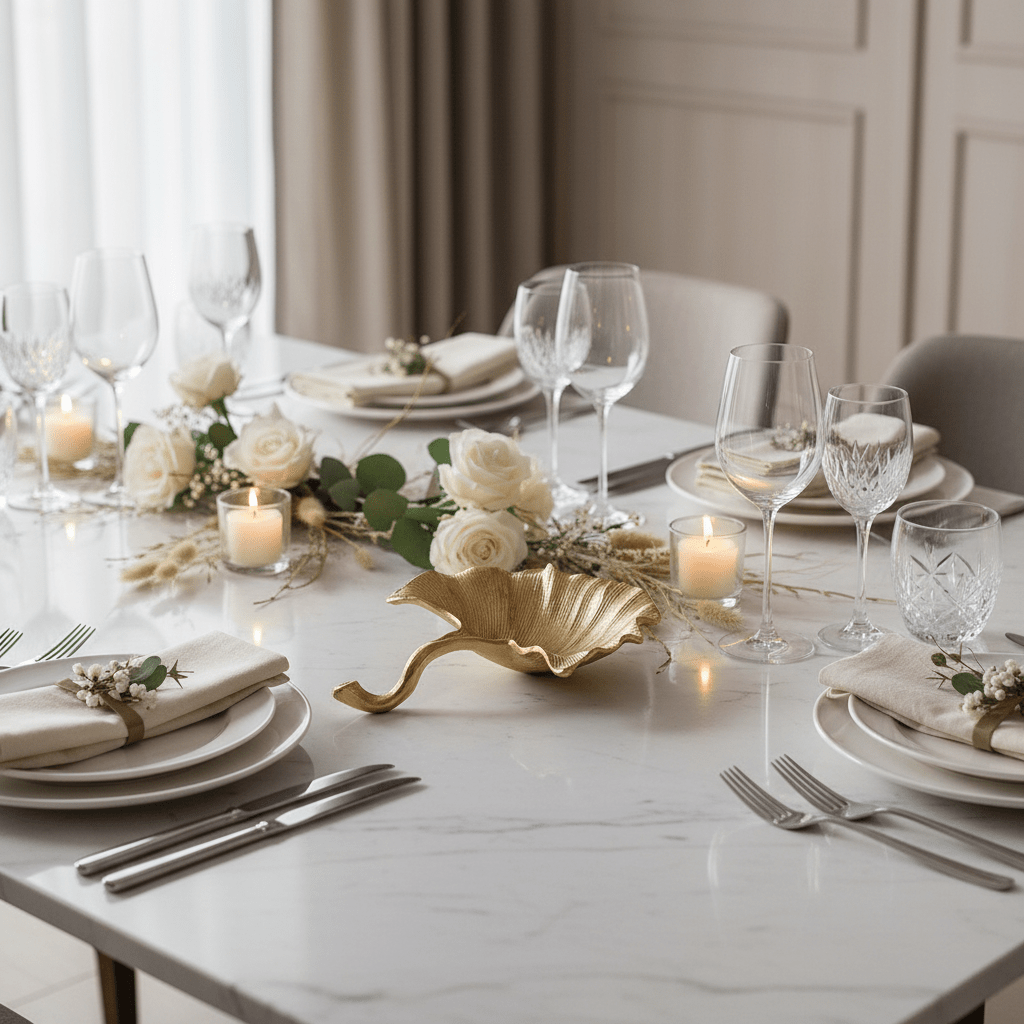 Gold Ginko Leaf Bowl - Distinctly Living