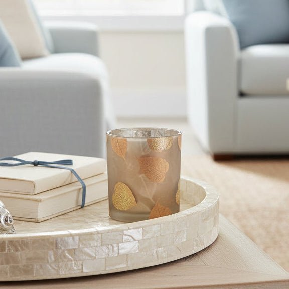 Gold Leaf Votive Holder - Distinctly Living