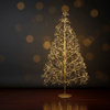 Gold LED Illuminated Christmas Tree - 1500 LEDS - Distinctly Living