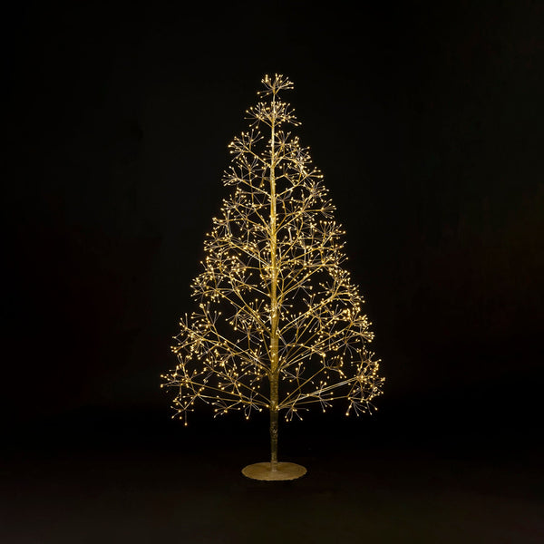 Gold LED Illuminated Christmas Tree - 1500 LEDS - Distinctly Living