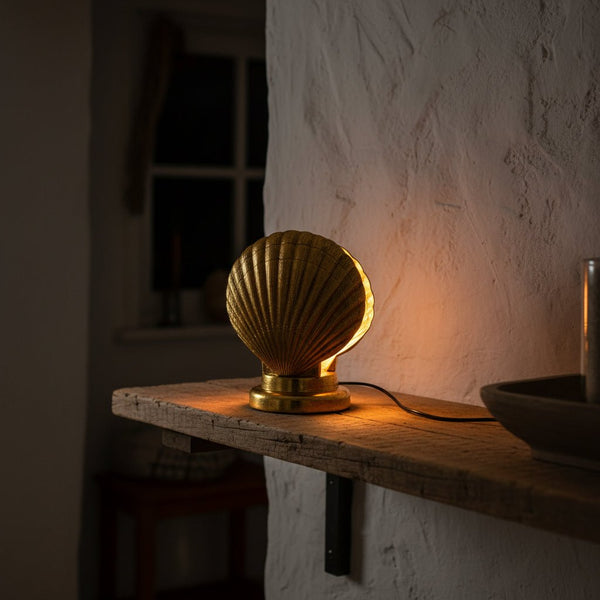 Gold Shell Table Lamp - Distinctly Living