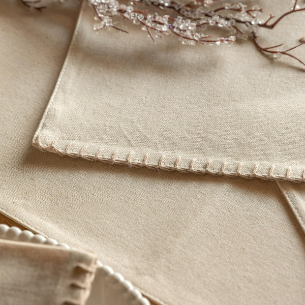 Gold Snowflake Table Runner 36x180cm - Distinctly Living