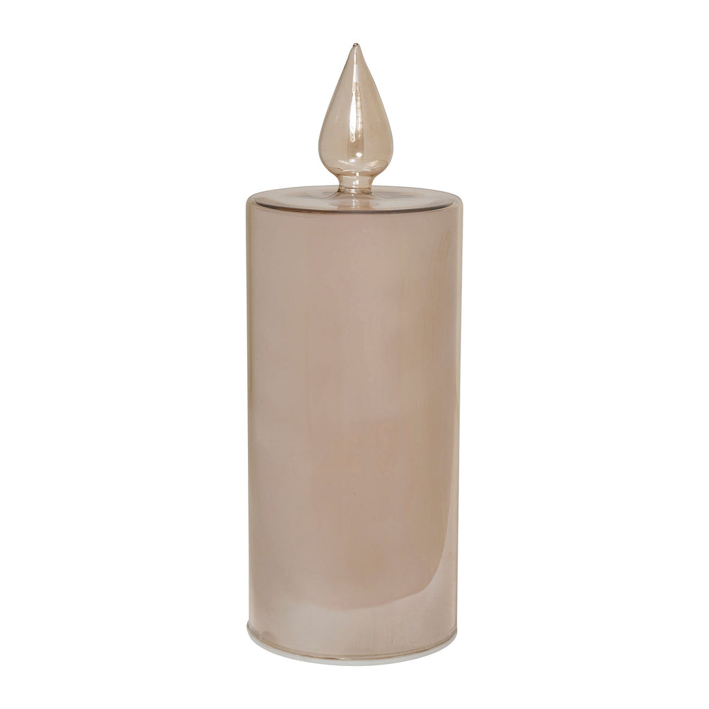 Golden Ember LED Glass Candle - Large 25cm - Distinctly Living
