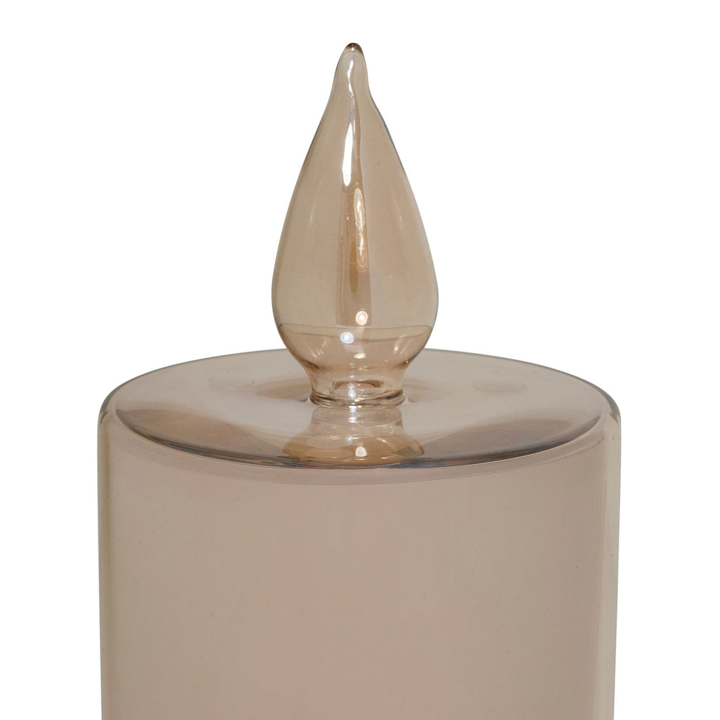 Golden Ember LED Glass Candle - Small 20cm - Distinctly Living