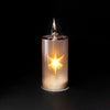 Golden Ember LED Glass Candle - Small 20cm - Distinctly Living