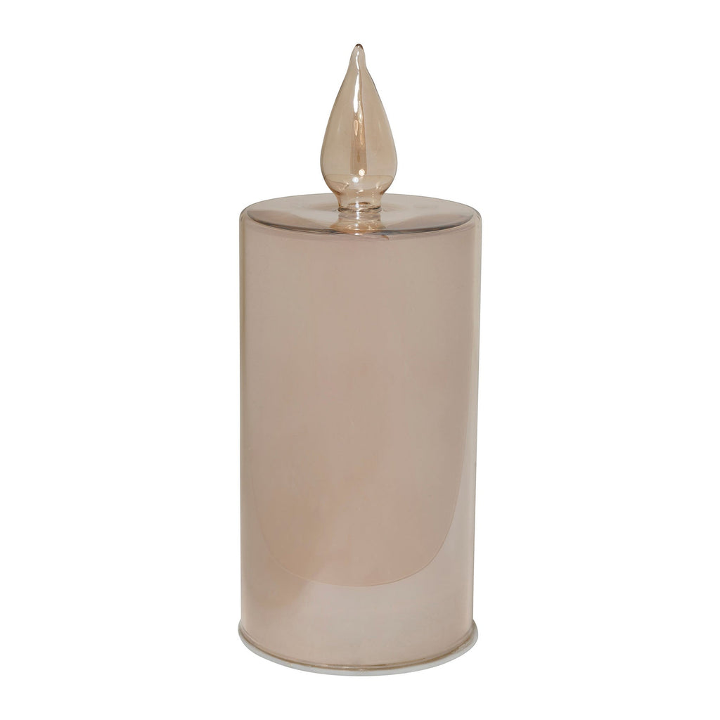 Golden Ember LED Glass Candle - Small 20cm - Distinctly Living
