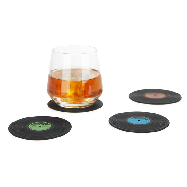 Greatest Hits Vinyl Coasters Set of 4 - Distinctly Living