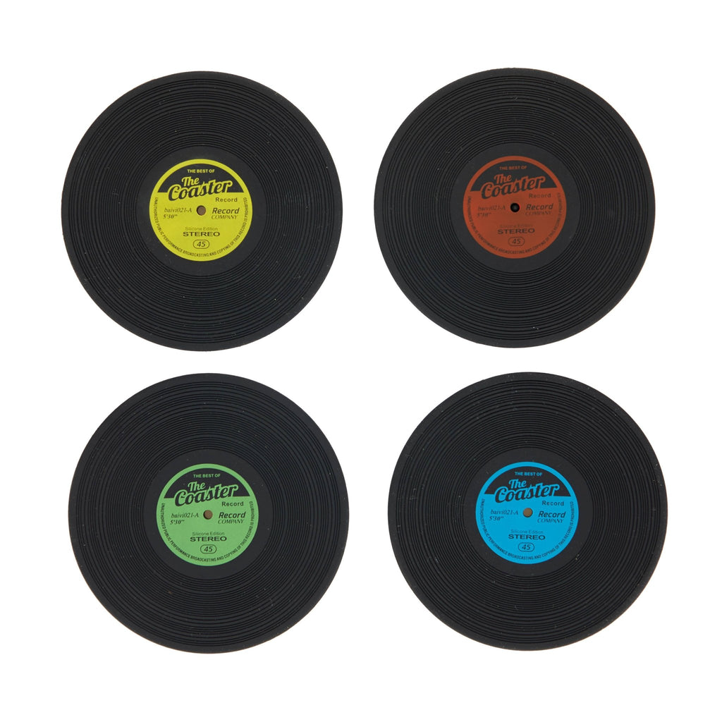 Greatest Hits Vinyl Coasters Set of 4 - Distinctly Living