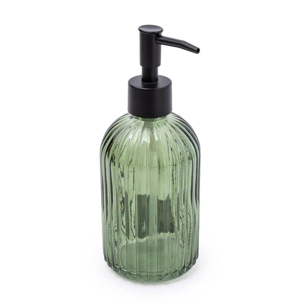 Green Glass Soap Dispenser - Distinctly Living