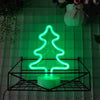 Green Neon Xmas Tree - Battery - Distinctly Living
