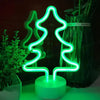 Green Neon Xmas Tree - Battery - Distinctly Living