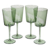 Green Palm Wine Glasses - Set of 4 - Distinctly Living