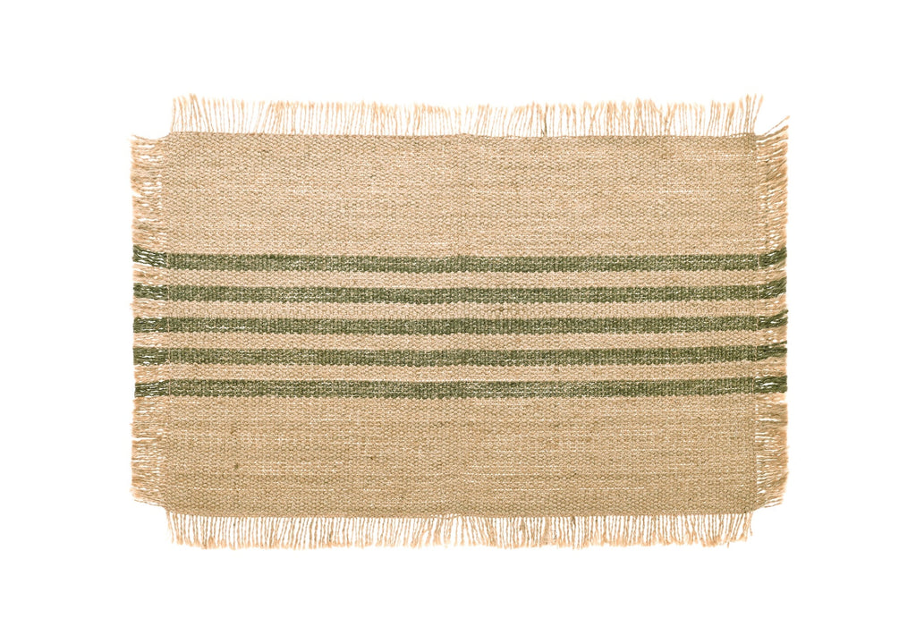 Green Stripe Placemat - Jute - Distinctly Living
