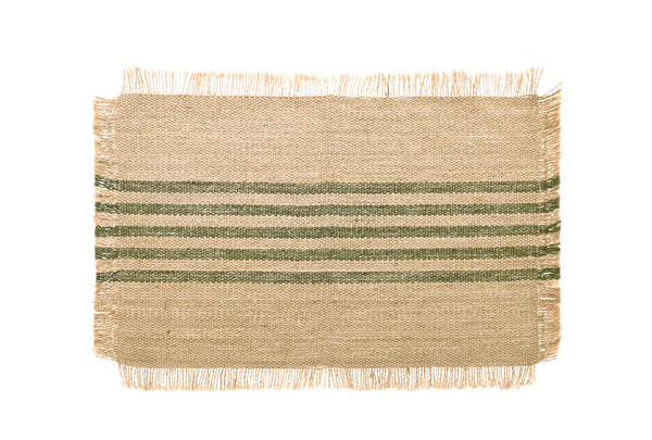 Green Stripe Placemat - Jute - Distinctly Living