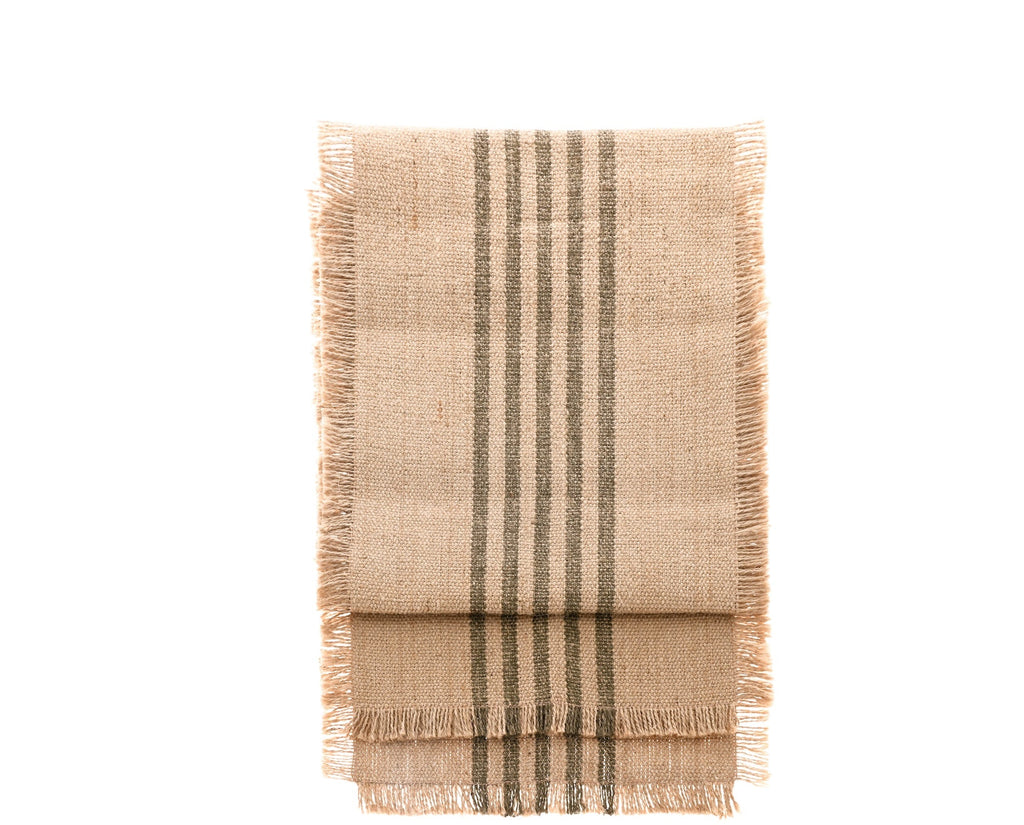Green Stripe Runner - Jute - Distinctly Living