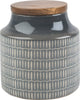 Grey Geometric Storage Jar - Distinctly Living