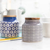 Grey Geometric Storage Jar - Distinctly Living
