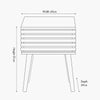 Groove Bedside Table - Distinctly Living
