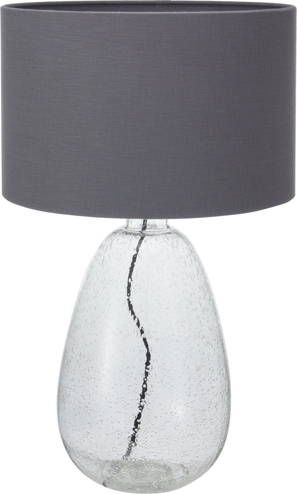 Grottaglie Organic Shape Tall Clear Bubble Glass - Table Lamp - Distinctly Living